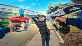 Chamei Minha Namorada pro Combate de Arma de Gel, Ela Ficou Muito Bravaa !