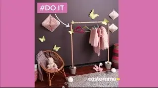 DIY : fabriquer un portant pour enfant en bois & cuivre - Castorama
