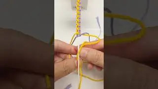 How to Tie Fancy Square Knot 2602032 Quick Macrame Tutorial #shortstutorial #knot #diy#handmade