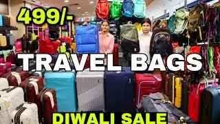 BIGGEST SALE ON TRAVEL BAGS - DUFFLE BAGS - BACKPACK - LADIES PURSE - SIDE BAGS & TROLLEY BAG #tour 
