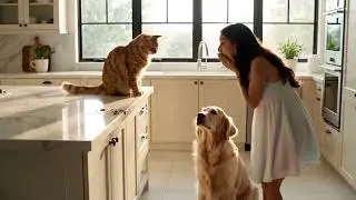 Cat's Sneaky Cake Revenge on Dog&mdash;Guilty Pup Takes Blame! 😂🐱🐶