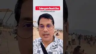 Calangute Beach Current Situation Goa | Goa Beach | Goa Vlog | Vacation | Holiday #goa #beach
