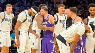 Luka Doncic Shows Love to Cooper Flagg, Washington, A. Davis & Mavericks before Game vs Mavericks