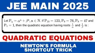 Let Pn=alpha^n+beta^n, n&euro;N. If P10=123, P9=76, P8=47 and P1=1, then the quadratic equations having.