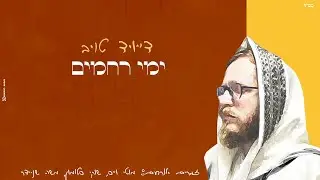 ימי רחמים - דייויד טויב [קליפ מילים רשמי] | Yemei Rachamim - David Taub [official lyrics video]