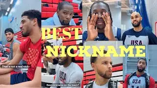 Best Nickname in the USA NBA Basketball Team | Process of Naming Nickname | Paris Olympic 2024