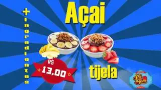 Menu Digital - Menu Board TELA SORVETERIA