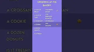 At the Bakery in Spanish 🥐🥖 | How to Order Bread & Pastries