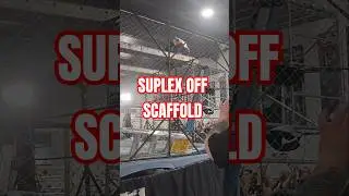 Mad Man Pondo Suplexes Mr Danger Off A Scaffold. #prowrestling #gcw