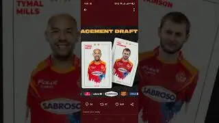 Islamabad united PSL 8 Replacement Draft