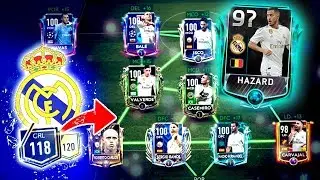 FULL REAL MADRID 118 GRL !!! CON HAZARD Y LOS MEJORES JUGADORES + GAMEPLAY !!!  || FIFA 19 MOBILE