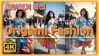 색종이 종이접기 패션 | Origami Fashion | LOOKBOOK | ART VIDEO | 룩북