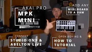 НАСТРОЙТЕ MIDI-КЛАВИАТУРУ на вашей DAW (руководство Akai Professional MPK Mini MKII и открытый бокс) ЛЕГКО
