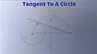 How to construct a tangent to a circle from a point outside it