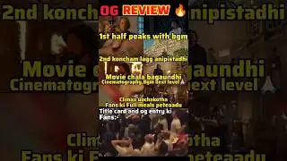 OG Review🔥 #ogreview #theycallhimog #review #pawankalyan #review #trending #viral #shorts #yt