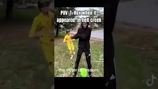 POV T rex when it appeared in hell creek