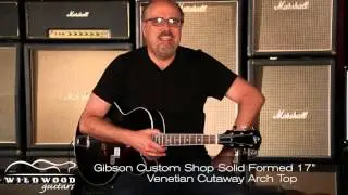 Gibson Custom Shop Solid Formed 17&rdquo; Venetian Cutaway Arch Top  &bull;  SN: SF150033