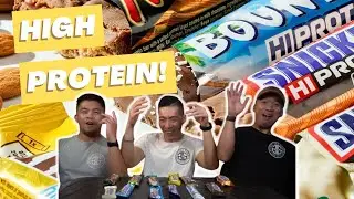 Trying Snickers, Mars, and M&Ms Hi Protein Bars! You Won't Believe the Winner!