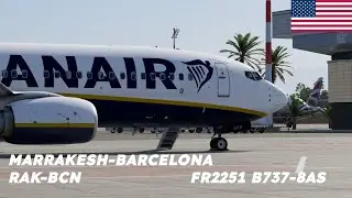 Flight between Marrakesh to Barcelona with the 737