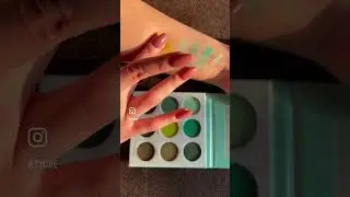 SFR colour eyeshadow swatches ! Best green makeup palette in India ? #eyeshadow #makeup #swatches