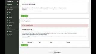 Form Revisions