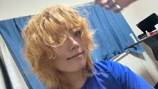 金髪パーマ風彼氏がアレンジ