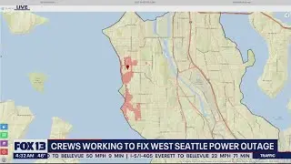 Crews working to restore power to West Seattle | FOX 13 Seattle