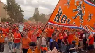 Crazy Dutch Party in Berlin: Netherlands Fans Before EURO 2024 quarterfinals Match vs Turkiye