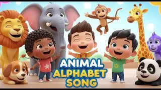 Animal Alphabet Song | ABC Animals for Kids | Learn Letters A–Z