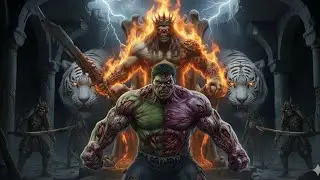 Hulk vs ZOMBIE KING HULK, Samurai & White Zombie Tiger! SHOCKING Transformation