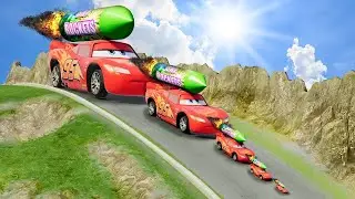 Car vs leap of death Most Epic Car Crashes in BeamNG Drive #05