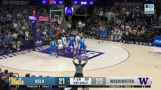 Skyy Clark is 3-3 from Deep vs. Washington | UCLA Men's Basketball