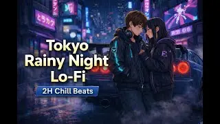 Tokyo Rainy Night 🌧️ 2 Hours Lo-Fi Chill Beats for Study, Relax & Sleep