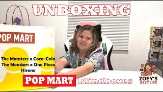 Zoey opens new items from the Pop Mart retail store!