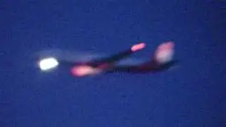Nightspotting - Planspotting of the Wasserstadtbr&uuml;cke in Berlin Spandau - Air Berlin - A321 approach