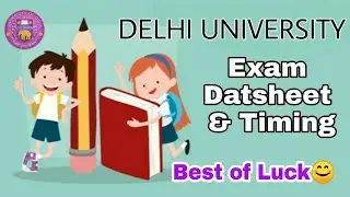Semester Exam Datesheet 2018 || CLUSTERcareer || Delhi university