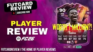 TECHNICAL+ and FINESSE & LOW DRIVEN 🤯 is he worth 1 million coins?!90 Unbreakables Saka Review FC26🔥