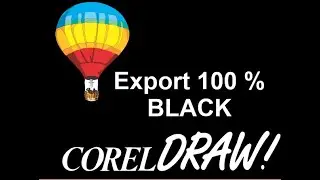CorelDraw Tips & Tricks Export 100 % Black to a PDF