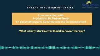 What is Early Start Denver Model behavior therapy?