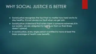 SOCIAL JUSTICE VS MARKET JUSTICE