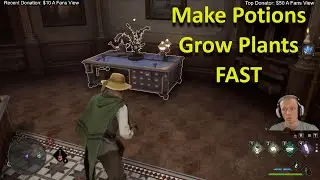 How to Make Potions And Grow Plants FAST Hogwarts Legacy