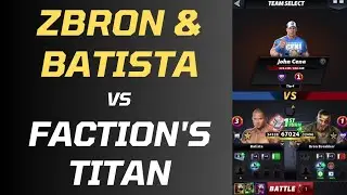 Batista & zBron VS Faction's Titan In WWE Champions