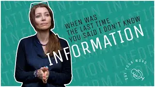 #INFORMATION: WHEN WAS THE LAST TIME YOU SAID I DON'T KNOW / by ELIF SHAFAK