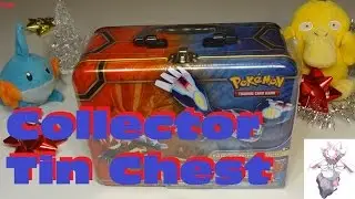 Pokemon Collector Tin Chest  Opening with Five Booster Packs ORAS TCG
