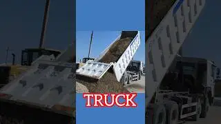 25 Ton Dump Truck Unloading Heavy Dirt | Powerful Off-Road Machine at Work  #truck