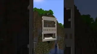 Minecraft / How to make a Building on a cliff?  #minecraft #minecraftarchitecture