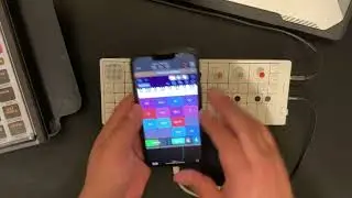 Workflow exploration using IPhone and OP-1 Field.