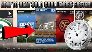 HOW TO BEAT SOLO CHALLENGES FASTER IN MADDEN 18! FLY THROUGH SOLOS! | MADDEN 18 ULTIMATE TEAM