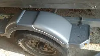 Karavan trailer, plastic fender replacement.