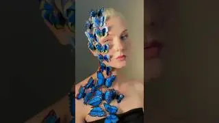 Fantasy makeup look 💄🦋#fashionshow #artmakeup